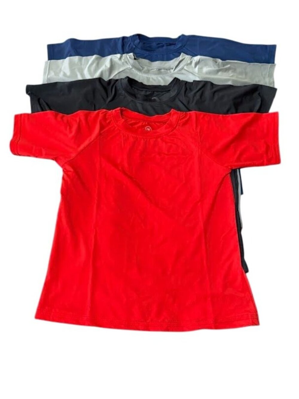 4-Pack Boys Short Sleeve Rashguard Swim Shirts by Real Essentials Small